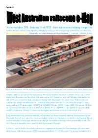West Aust Railscene E-Mag Issue