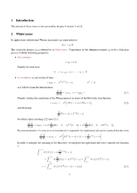1 Introduction 2 White Noise