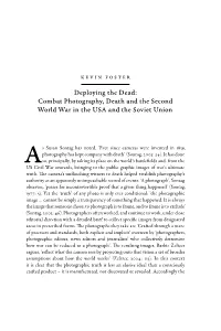 Deploying the Dead: Combat Photography, Death and the Second World War in the USA and the Soviet Union