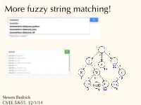 More Fuzzy String Matching!