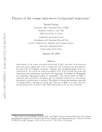 Physics of the Cosmic Microwave Background Anisotropy∗