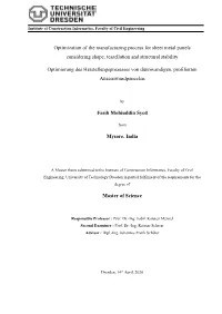 Optimization of the Manufacturing Process for Sheet Metal Panels Considering Shape, Tessellation and Structural Stability Optimi