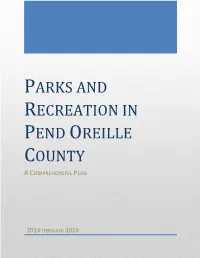 Parks and Recreation in Pend Oreille County