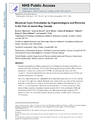 Menstrual Cycle Perturbation by Organohalogens and Elements in the Cree of James Bay, Canada