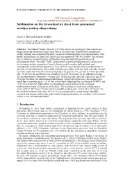 Sublimation on the Greenland Ice Sheet from Automated Weather Station Observations
