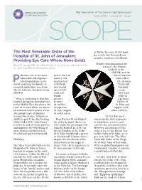 The Most Venerable Order of the Hospital of St. John of Jerusalem