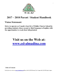 Visit Us on the Web At