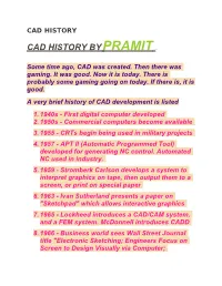 Cad History Bypramit