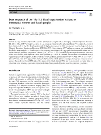 Dose Response of the 16P11.2 Distal Copy Number Variant on Intracranial Volume and Basal Ganglia