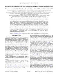 Early Real-Time Estimation of the Basic Reproduction Number of Emerging Infectious Diseases