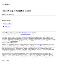Failed Coup Attempt in Gabon