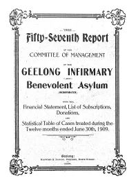 GEELONG INFIRMARY R-AKD- Benevolent Asylum (INCORPORATED)