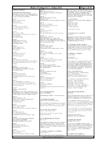 Radio 3 Listings for 2 – 8 June 2012 Page 1 of 10