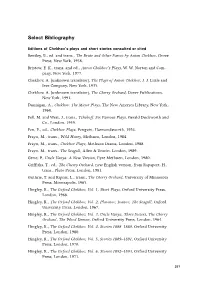 Select Bibliography