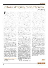 Software Design by Competition