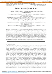 Structure of Quark Stars