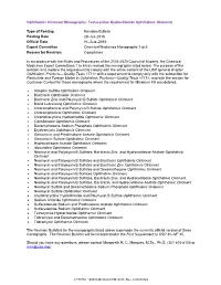 Tetracycline Hydrochloride Ophthalmic Ointment Type of Posting Revision Bulletin Posting Date 29