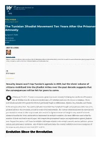 The Tunisian Jihadist Movement Ten Years After the Prisoner Amnesty by Aaron Y