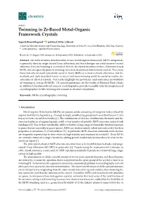 Twinning in Zr-Based Metal-Organic Framework Crystals