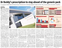 Dr Reddy's Prescription to Stay Ahead of the Generic Pack