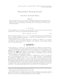 Quasisymmetric Distortion Spectrum