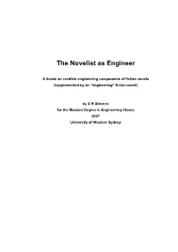 The Novelist As Engineer