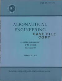 Aeronautical Engineering Case File Copy