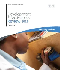 Development Effectiveness Review 2013 Zambia