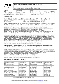 Infosys Atp Scores & Stats Bmw Open by Fwu