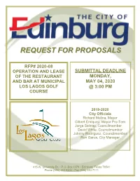 Rfp 2020-08 Exhibit I Submittal Checklist