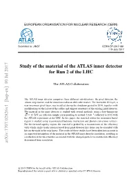 Study of the Material of the ATLAS Inner Detector for Run 2 of the LHC