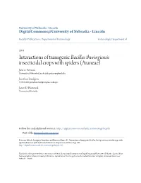 &lt;I&gt;Bacillus Thuringiensis&lt;/I&gt;
