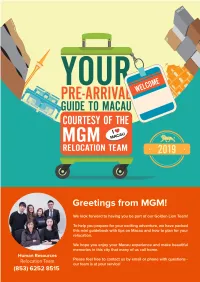 Pre Arrival Guide 2019