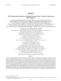 REVIEW the Extratropical Transition of Tropical Cyclones. Part I