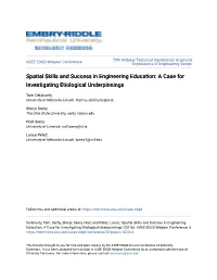 Spatial Skills and Success in Engineering Education: a Case for Investigating Etiological Underpinnings