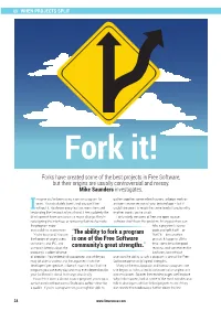 The Ability to Fork a Program Is One of the Free Software