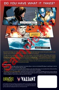What Is Valiant Universe?…………………………… 4 2