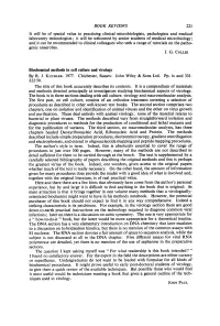 Biochemical Methods in Cell Culture and Virology by R