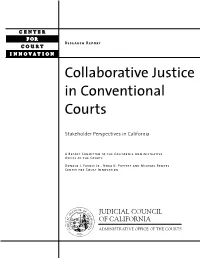Collaborative Justice in Conventional Courts