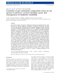 Correlates of Gut Community Composition Across an Ant Species (Cephalotes Varians) Elucidate Causes and Consequences of Symbiotic Variability