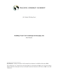 Enabling Clean-Coal Technologies in Emerging Asia Han Phoumin