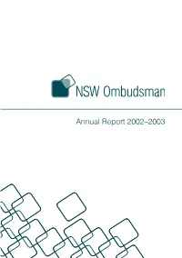 Annual Report 2002-2003
