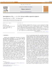 Π Decays Within Unparticle Physics ∗ Chuan-Hung Chen A, C.S