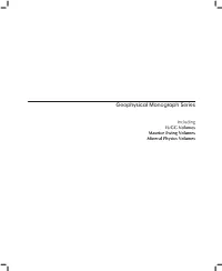 Geophysical Monograph Series
