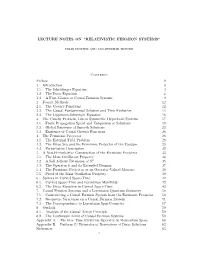 “RELATIVISTIC FERMION SYSTEMS” Contents Preface 2 1. Introduction 3