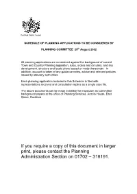 This Application Is in Outline Form with All Matters Reserved at This Stage