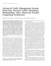 Real-Time Network Traffic Simulation Methodology with a Massively Parallel Computing Architecture