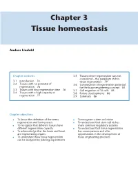 Tissue Homeostasis