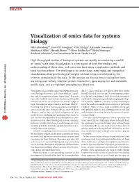 Visualization of Omics Data for Systems Biology