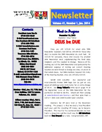 Newsletter Volume 41, Number 1, Jan